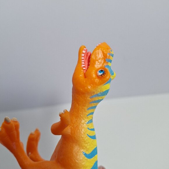 Dinosaur Train 116 Dolores T Rex Orange Blue Stripes 6" Learning Curve - Picture 13 of 16